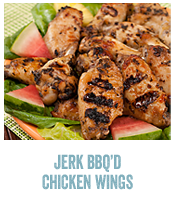 Jerk BBQ�d Chicken Wings